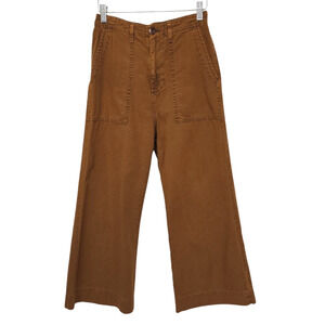 THE GREAT. Wide Leg Pants in Brown